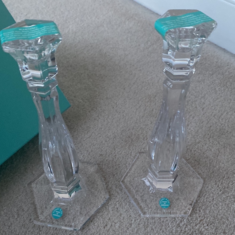 Brand new Tiffany & Co 9” candle holders